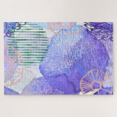 水彩背景及びグリッター ジグソーパズル (横)