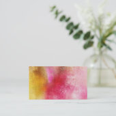 水彩背景名刺テンプレート 名刺 (スタンド正面)