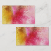 水彩背景名刺テンプレート 名刺 (正面/裏面)