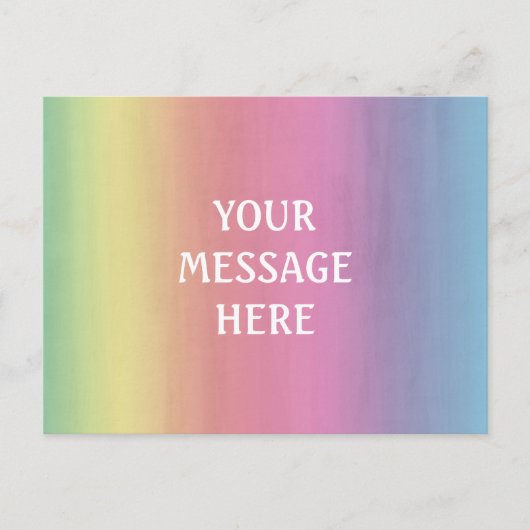 水彩背景 – カスタマイズ独自の   ポストカード (正面)