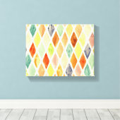 水彩背景 キャンバスプリント (インサイチュ (ウッドフロア))