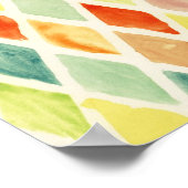 水彩背景 ポスター (角)