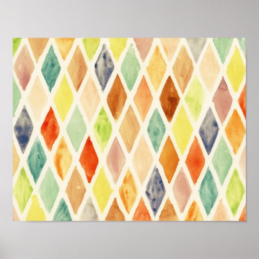 水彩背景 ポスター (正面)