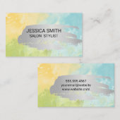 水彩背景 名刺 (正面/裏面)