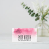 水彩背景 名刺 (スタンド正面)