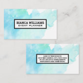 水彩背景 名刺 (正面/裏面)