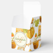 水彩自家製パンプキンパイ&トリートモノグラム フェイバーボックス (オープン)