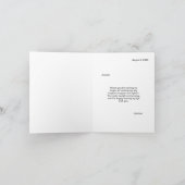 水彩自然パターン幸せ確認カード カード (内部)