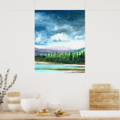 水彩自然ポスター ポスター (キッチン)