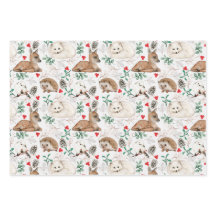 水彩自然包装紙