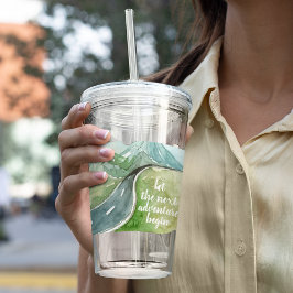 水彩自然次の冒険を始めよう アクリルタンブラー