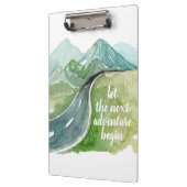 水彩自然次の冒険を始めよう クリップボード (左)