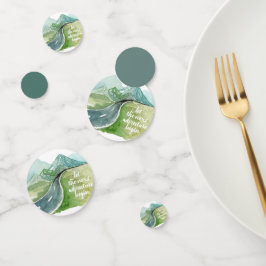 水彩自然次の冒険を始めよう コンフェッティ