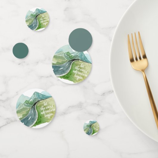 水彩自然次の冒険を始めよう コンフェッティ (グループ)