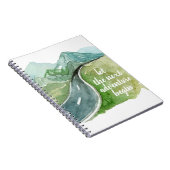 水彩自然次の冒険を始めよう ノートブック (右側)