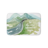 水彩自然次の冒険を始めよう バスマット (正面)