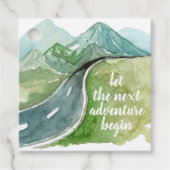 水彩自然次の冒険を始めよう フェイバータグ (正面)