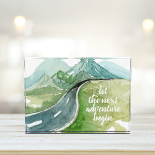 水彩自然次の冒険を始めよう フォトブロック