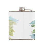 水彩自然次の冒険を始めよう フラスク (裏面)