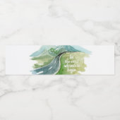 水彩自然次の冒険を始めよう ペットボトルラベル (シングルラベル)