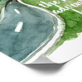 水彩自然次の冒険を始めよう ポスター (角)