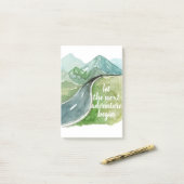 水彩自然次の冒険を始めよう ポストイット (デスク上)