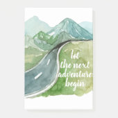水彩自然次の冒険を始めよう ポストイット (正面)