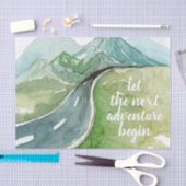 水彩自然次の冒険を始めよう 薄葉紙 (クラフト)