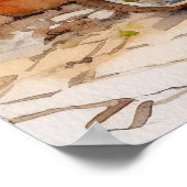 水彩自転車アートポスター ポスター (角)