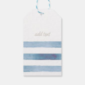 水彩航海のいかりライトブルーストライプ ギフトタグ (裏面)