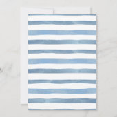 水彩航海のビーチ引っ越し祝いパーティーパーティー 招待状 (裏面)