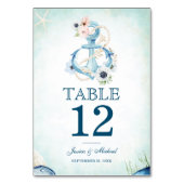 水彩航海のフローラいかりビーチ結婚式 テーブルナンバー (裏面)