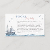 水彩航海の男の赤ちゃんベビー エンクロージャーカード (正面)