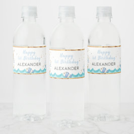 水彩航海の第1誕生日 ペットボトルラベル
