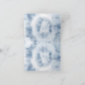 水彩航海ウェディングシャワーアンカー ネイビーブルー サンキューカード (内部)