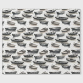 水彩船包み紙 ラッピングペーパー (フラット)