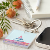 水彩船 キーホルダー (正面右)