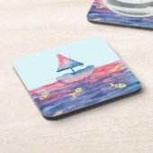 水彩船 コースター (左側)