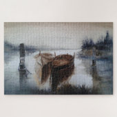 水彩船 ジグソーパズル (横)