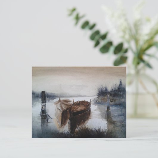 水彩船 ポストカード (スタンド正面)