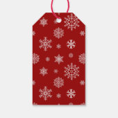 水彩色かわいいサンタハットのクリスマス猫 ギフトタグ (裏面)