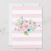 水彩色のジェンダーが弓または矢印を表示 招待状 (裏面)