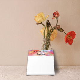 水彩色のスプラッシュ ノートパッド