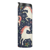 水彩色の抽象芸術青の三角形のシームレスな背景 タンブラー (回転右)