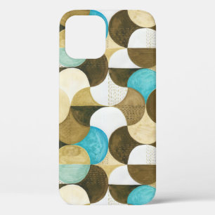 水彩色の濃いジオメトモダンリシームレスパッテ iPhone 12ケース