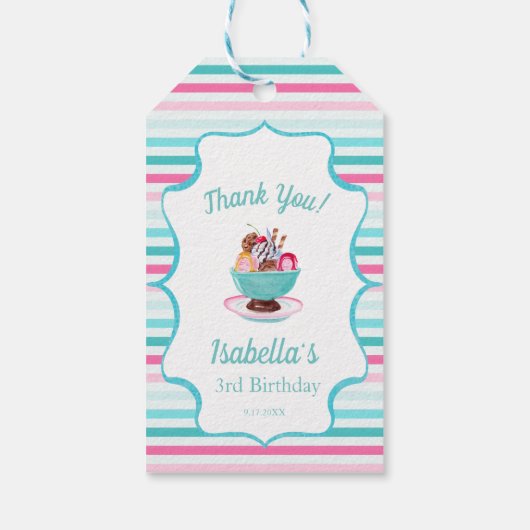 水彩色アイスクリームサンデサンデサンデサンデサンデサンデサンデサンデサンデサンデサンデサンデサンデサ ギフトタグ (裏面)