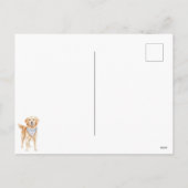 水彩色アメリカーナ愛国国コテージ シーズンポストカード (裏面)