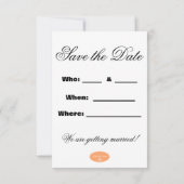 水彩色ウェディング Save the Date セーブザデート (裏面)