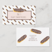 水彩色エクラエールドナットハンド色彩の鮮やかベーカリー 名刺 (正面/裏面)