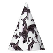 水彩色オルカ パーティーハット (裏面)